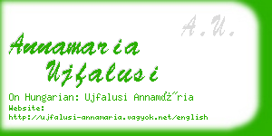 annamaria ujfalusi business card